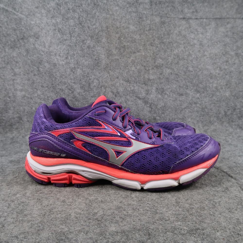 Mizuno Shoes Womens 8.5 Athletic Trainers Wave Inspire 12 Running Sneaker Purple